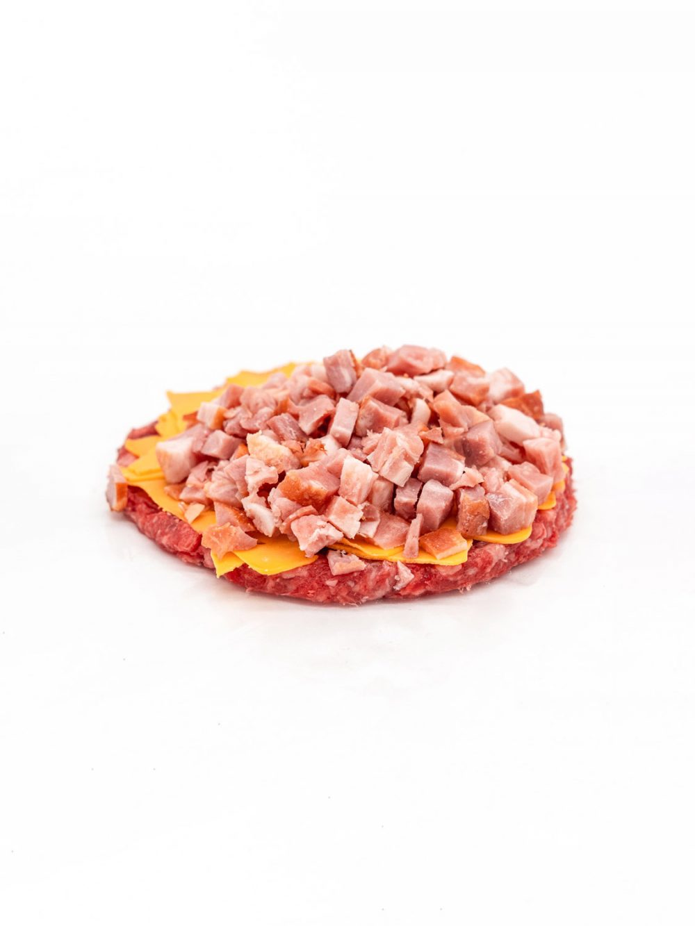 Hamburguesa rellena bacon y cheddar (1 ud.)